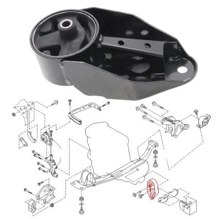 Motorhalterung links, Nissan Primera P11