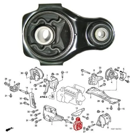 Soporte motor delantero izquierdo para Honda HR-V