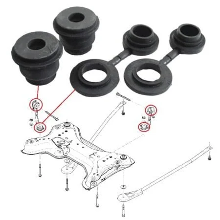 Silentblocks puente delantero, Opel Vivaro