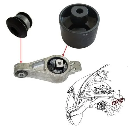 Silentblocs du support moteur droit Pt Cruiser, Neon