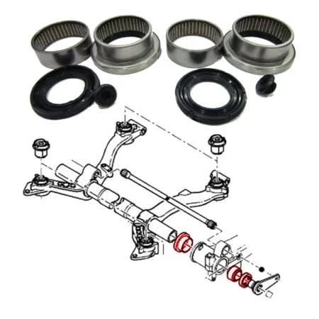 Kits des roulements du corps d'essieu arrière, Peugeot 206 – Image 1