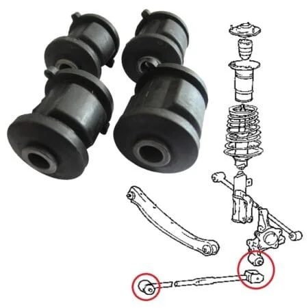 Bujes en ambos brazos traseros, Camry