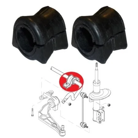 Bujes para barra estabilizadora delantera, Peugeot 807, Expert - Imagen 1