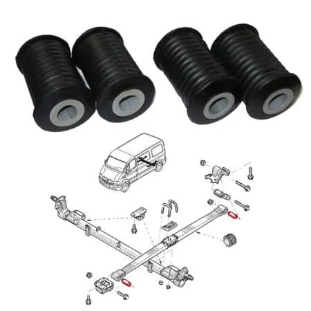 Silentblocks para ballestas traseras Renault Master II