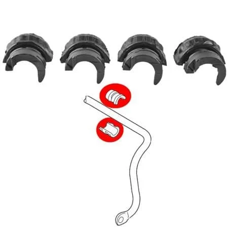 Rear anti roll bar bushes for Audi Q7, Cayenne, Touareg (Ø25mm) - Image 1