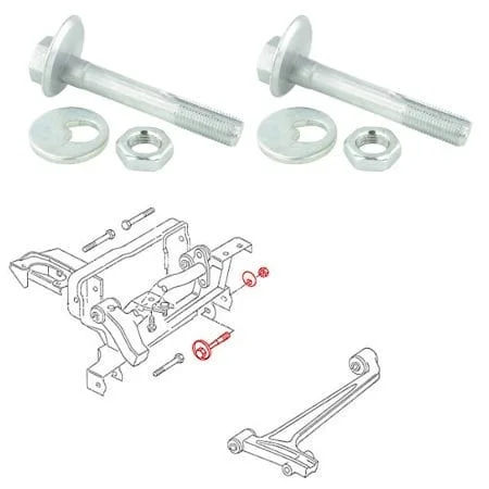 Kit di bulloni eccentrici, regolazione della campanatura, per VW Transporter T4