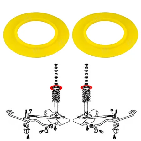 Entretoises des ressorts avant, Mitsubishi L200 K5, K6, K7