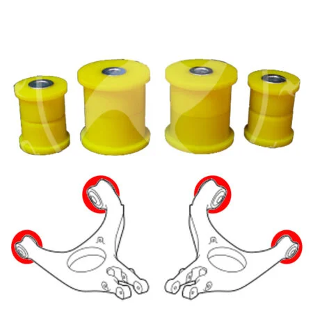 Rear lower arm polyurethane bushes, Panamera 970