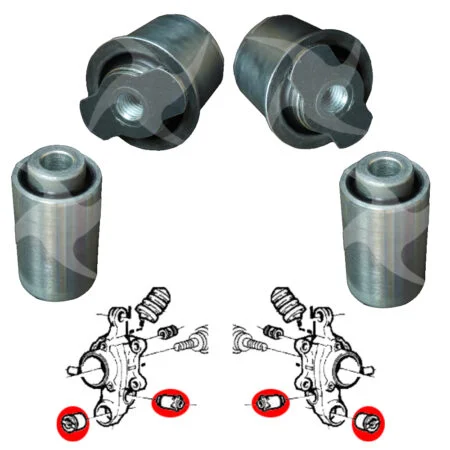 Silentblocks para portamanguetas traseras, Volvo 760, 780, 960, S90