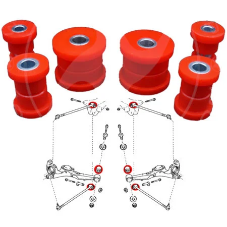 Kit silentblocs de suspension arrière, RAV4 I