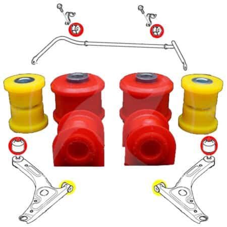 Polyurethane front suspension kit, Transit V362/V363
