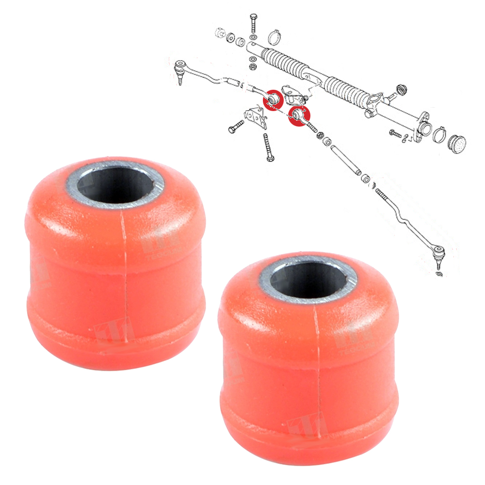 boccole tirante sterzo Audi 100 C2 C3 C4 Silentblock per aste di sterzo, Audi 100 C2/C3/C4, 200 C2/C3, A6 C4 - immagine 1