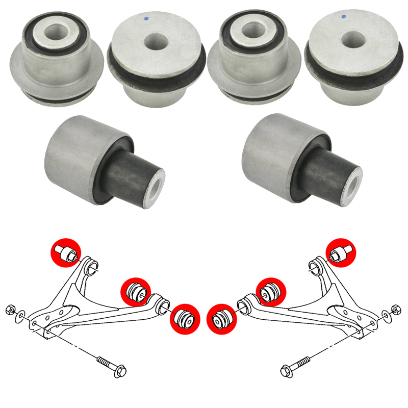 silentblocs braccio inferiore posteriore audi a6 4B0505311 Silentblocks per bracci posteriori, Audi A6 4B C5, VW Passat B5 - immagine 1