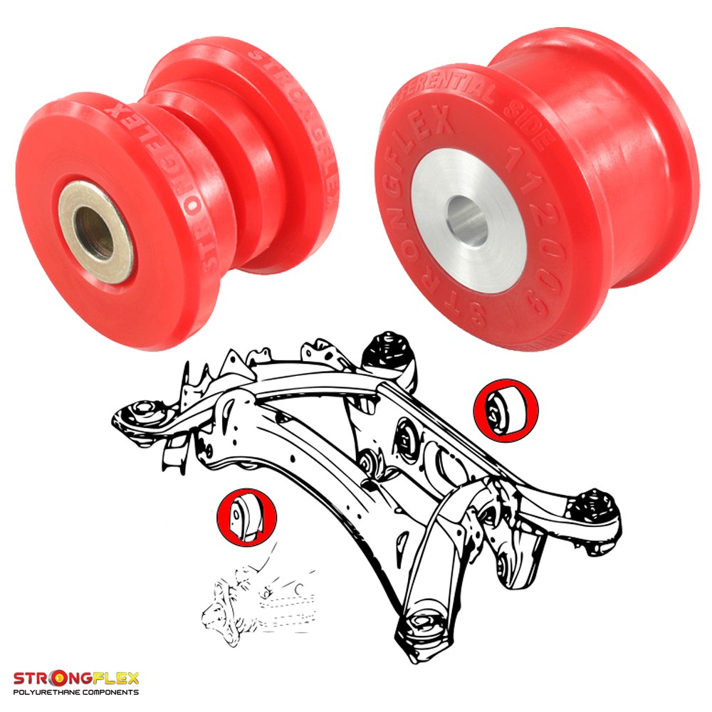 silentbloc soporte diferencial Mercedes clase C w204 Silent blocks para soportes diferenciales, E W212, E C207, C W204, CLS C218, GLK - Imagen 1