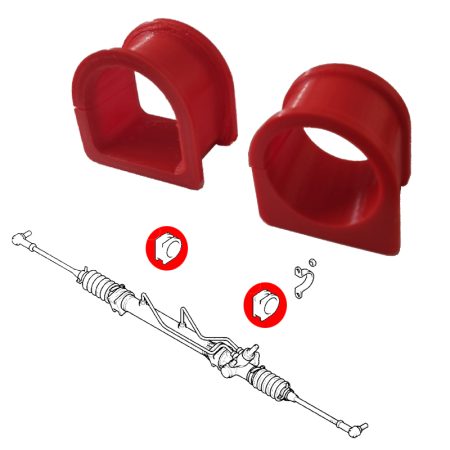 Silentblocs de cremaillère de direction, Opel Frontera B