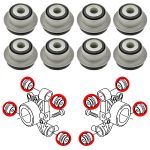 Boccole del fuselli posteriori, A6 C5, A8 D2/D3, Allroad C5, Passat B5, Phaeton