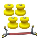 Silentblocs de corps d'essieu, Citroen AX, Saxo, Peugeot 106