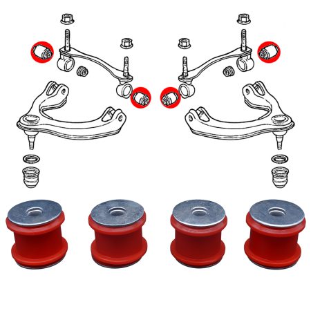 Silentblock sui bracci superiori anteriori o posteriori, Prelude III